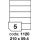 etikety RAYFILM 210x59,4 univerzálne biele R01001120F (1.000 list./A4) (R0100.1120F)