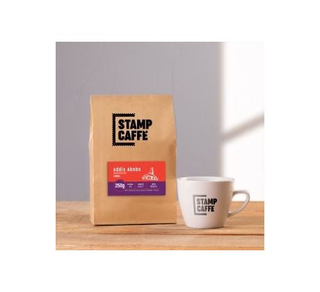 Káva Stamp Caffé - Addis Ababa; Odrodová káva - Etiópia zrnková 250g (SC-ADDISABABA-250)