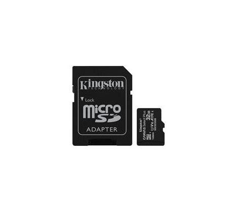 Pamäťová karta Kingston Canvas Select Plus micro SDHC 32GB Class 10 UHS-I 100/10 MB/s (+ adaptér) (SDCS2/32GB)