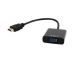 HDMI to VGA and audio adapter, single port, black (A-HDMI-VGA-03)