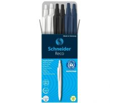Sada guľôčkových pier Schneider Reco modrou náplňou 6ks