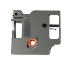 Label Tape DYMO 18443/S0718580 White / Black print 9mm x 5,5m - VINYL comp. (ECO-18443)