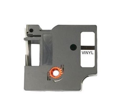 Label Tape DYMO 18444/S0718600 White / Black print 12mm x 5,5m - VINYL comp. (ECO-18444)