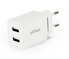 2-port universal USB charger, 2.1 A, white (EG-U2C2A-03-W)