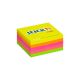 Samolepiaci bloček Stick'n Hopax mini, 51x51 mm, neon mix