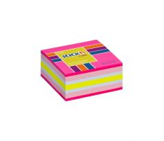 DARČEK - Samolepiaci bloček mini 51x51mm ružový mix - Objednaj 1 ks a dostaneš darček 1 ks Medvedíky Haribo 10 g /BD ( Platí do 3.3.2023)
