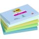 Samolepiaci bloček Post-it Super Sticky OASIS, veľkosť 76x127 mm, 5 bločkov po 90 lístkov