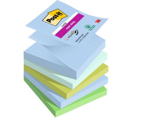 Samolepiace Z-bločky Post-it Super Sticky OASIS, veľkosť 76x76 mm, 5 bločkov po 90 lístkov