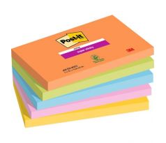 Samolepiaci bloček Post-it Super Sticky BOOST, veľkosť 76x127 mm, 5 bločkov po 90 lístkov