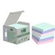 Samolepiaci bloček Post-it Super Sticky NATURE, pastelové farby, veľkosť 76x76 mm, 6 bločkov po 100 lístkov
