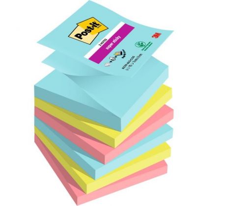 Samolepiace Z-bločky Post-it Super Sticky COSMIC, veľkosť 76x76 mm, 6 bločkov po 90 lístkov