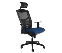 Kancelárska stolička York Net, E-SY+ PDH+ podrúčky modrá