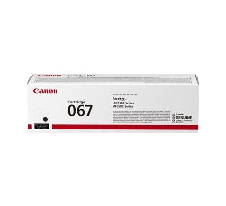 toner CANON CRG-067 black i-SENSYS MF651Cw/655Cdw/657Cdw, LBP631Cw/633Cdw (1350 str.) (5102C002)