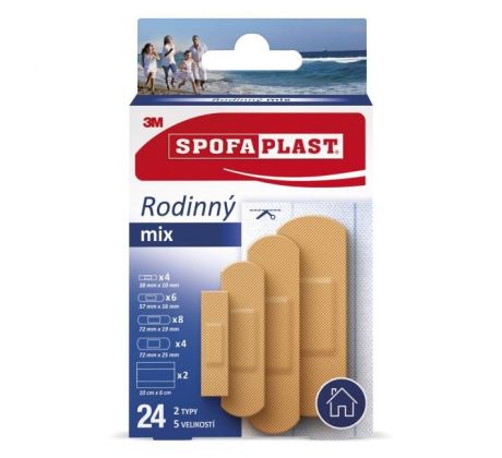 3M Spofaplast Rodinný Mix 603, 24 ks