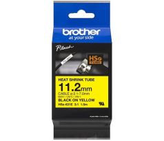 zmršťovacia bužírka BROTHER HSe631E čierne písmo, žltá bužírka TUBE (11.2mm) (HSE631E)