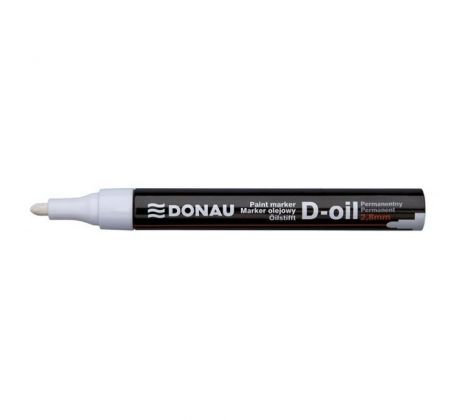Popisovač lakový 2,8 mm Donau D-OIL biely