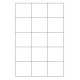 etikety RAYFILM 53x58 matné biele polyesterové laser R050253x58A-LCUT (100 list./A4) (R0502.53x58A-LCUTA4)