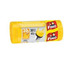 Vrecia zaväzovacie FINO Color 20 ℓ, 7 mic., 44 x 50 cm, žlté (30 ks)