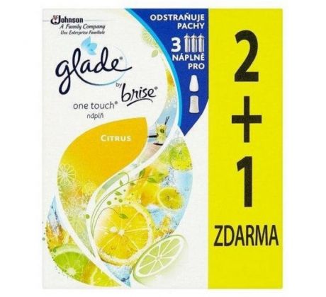 Glade Touch&Fresh NÁHRADNÁ NÁPLŇ (2+1ks) 3x10 ml Lemon