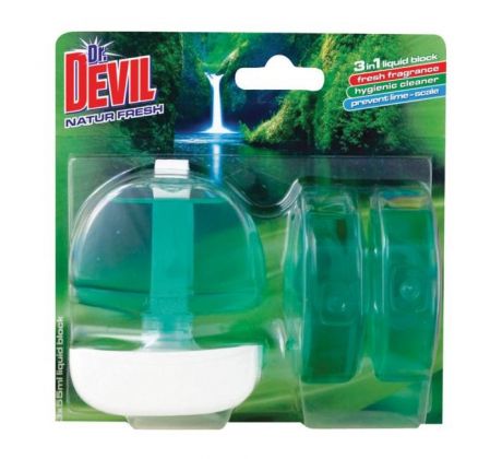 Dr. Devil závesný WC gél 3 x 55 ml - Natur Fresh