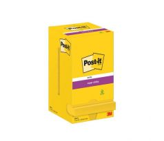 Samolepiaci bloček Post-it Super Sticky 76x76 narcisovo žltý 12x90l