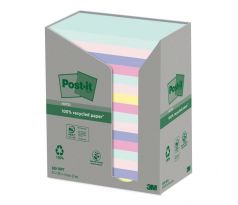 Samolepiaci bloček Post-it recyklované 76x127 dúhové
