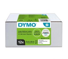 Samolepiace etikety Dymo LW 89x36mm adresné veľké biele 3120ks