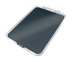Flipchart stolný sklenený Leitz Cosy zamatový sivý