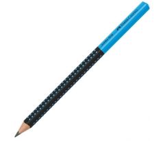 Ceruzka Grip Jumbo/HB Two Tone čierna/modrá 12ks