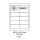 etikety ECODATA Samolepiace 96,5 x 42,3mm univerzálne biele 12ks/A4 (100 listov A4/bal.) (ECO-0965423)