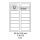 etikety ECODATA Samolepiace 88,5 x 33,8mm univerzálne biele 16ks/A4 (100 listov A4/bal.) (ECO-08803300)