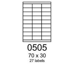etikety RAYFILM 70x30 biele s odnímateľným lepidlom R01020505A (100 list./A4) (R0102.0505A)