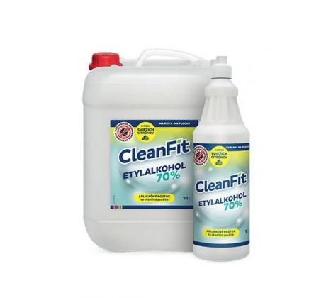 CleanFit dezinfekčný roztok Etylalkohol 70% citrus 10 l