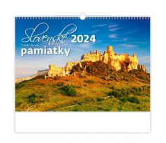 Nástenný kalendár Slovenské pamiatky 2024