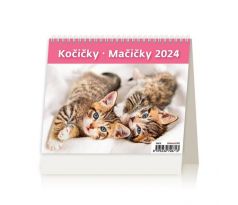 Stolový kalendár MiniMax Mačičky 2024