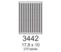 etikety RAYFILM 17,8x10 vysokolesklé biele laser R01193442A (100 list./A4) (R0119.3442A)