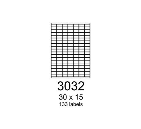 etikety RAYFILM 30x15 vysokolesklé biele laser R01193032A (100 list./A4) (R0119.3032A)
