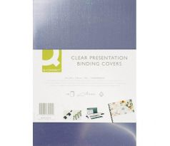 Plastové obálky na krúžkovú väzbu Q-Connect A4 PVC 150mic číre