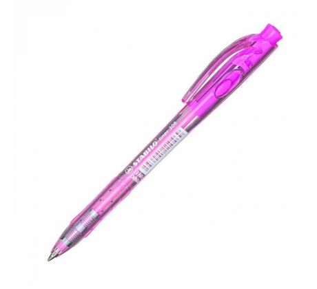 Guľôčkové pero STABILO Liner 308 ružové