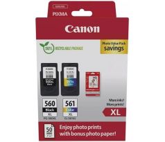 kazeta CANON PG-560 XL black + CL-561 XL color TS5350/TS5351/TS5352/TS5353 + GP501 10x15 (3712C008)