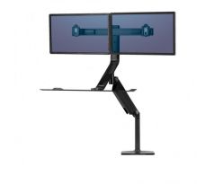 Polohovateľný stojan Sit-Stand Extend pre 2 monitory