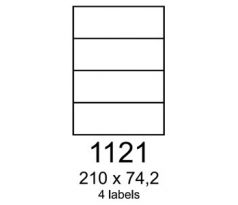 etikety RAYFILM 210x74,2 žlté flourescentné laser R01311121A (100 list./A4) (R0131.1121A)