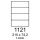 etikety RAYFILM 210x74,2 žlté flourescentné laser R01311121A (100 list./A4) (R0131.1121A)