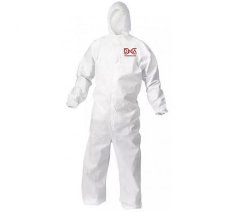 Ochranný overal DNA s kapucňou biely Typ 5-6 veľ. 4XL