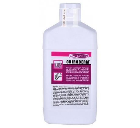 Dezinfekčný roztok na ruky, Chiroderm, 500ml