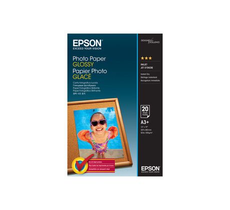 papier EPSON PhotoGlossy 200g/m2, A3+ (C13S042535)