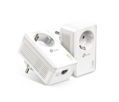 TP-LINK TL-PA7017PKIT Dvojica adaptérov 1000Mbps, AV1000 priechodzia zásuvka Powerline Adapter Starter Kit (TL-PA7017P KIT)