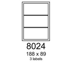 etikety RAYFILM 188x89 matné transparetné samolepiace laser R03608024A (100 list./A4) (R0360.8024A)
