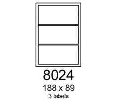 etikety RAYFILM 188x89 matné transparetné samolepiace laser R03608024A (100 list./A4) (R0360.8024A)