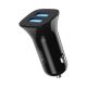 nabíjačka do auta XO TZ10  2USB/2A/12W čierna + micro USB kábel (GSM167464)
